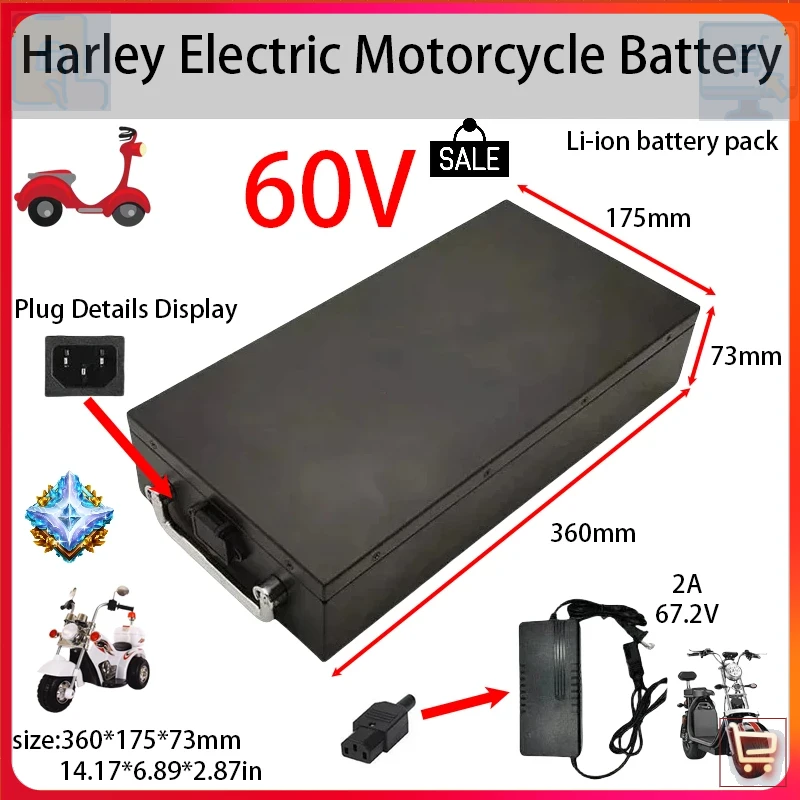 60V 50Ah Electric Scooter Battery - Batteria agli ioni di litio ad