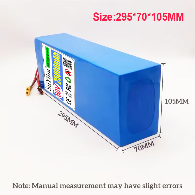 Batteria al litio 16S5P 60V 25 - 60V 50Ah Electric Scooter Battery recensione e prezzo