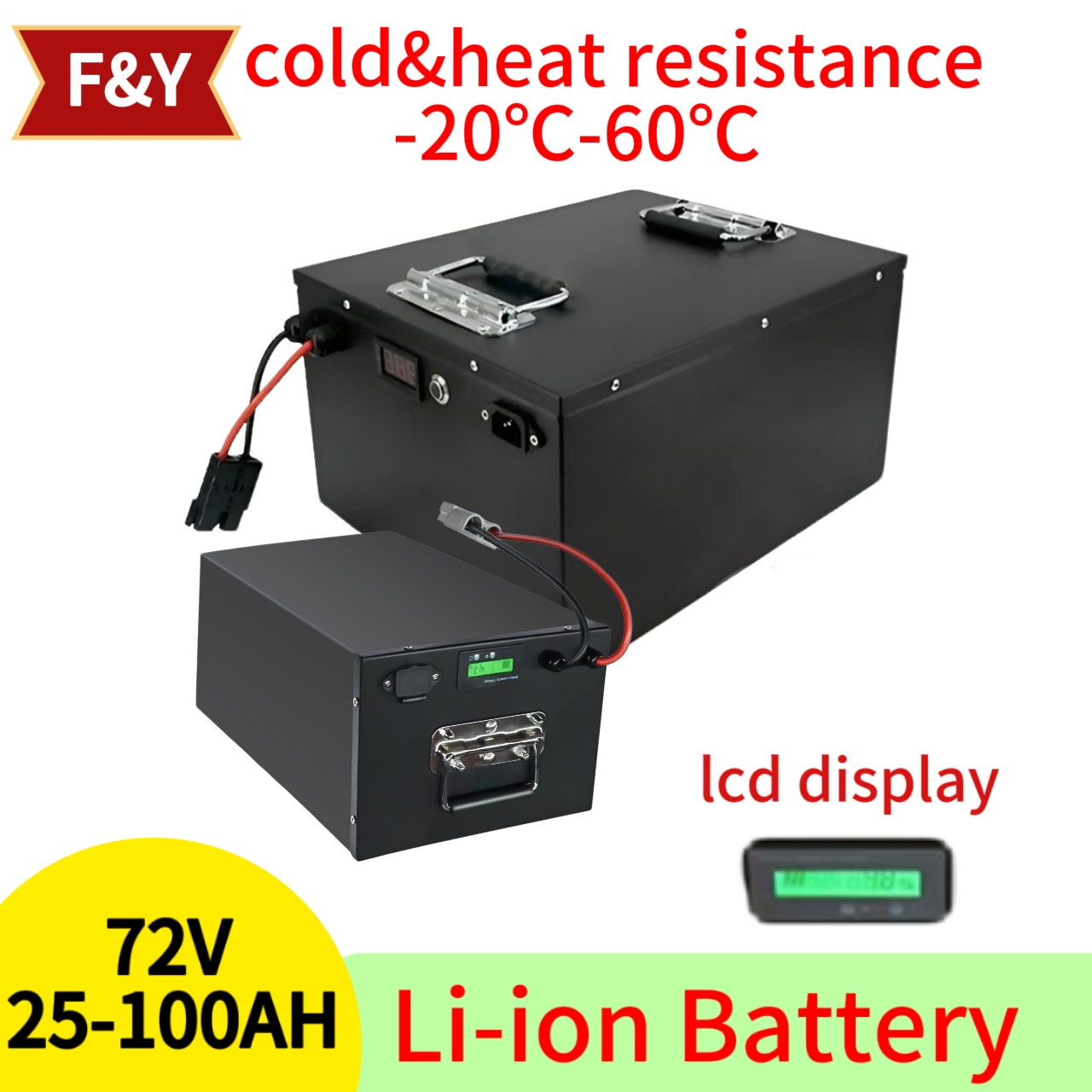 F&Y72V 25Ah 35Ah 45Ah 65Ah 80A - 72V 40Ah Lifepo4 Battery Pack recensione e prezzo