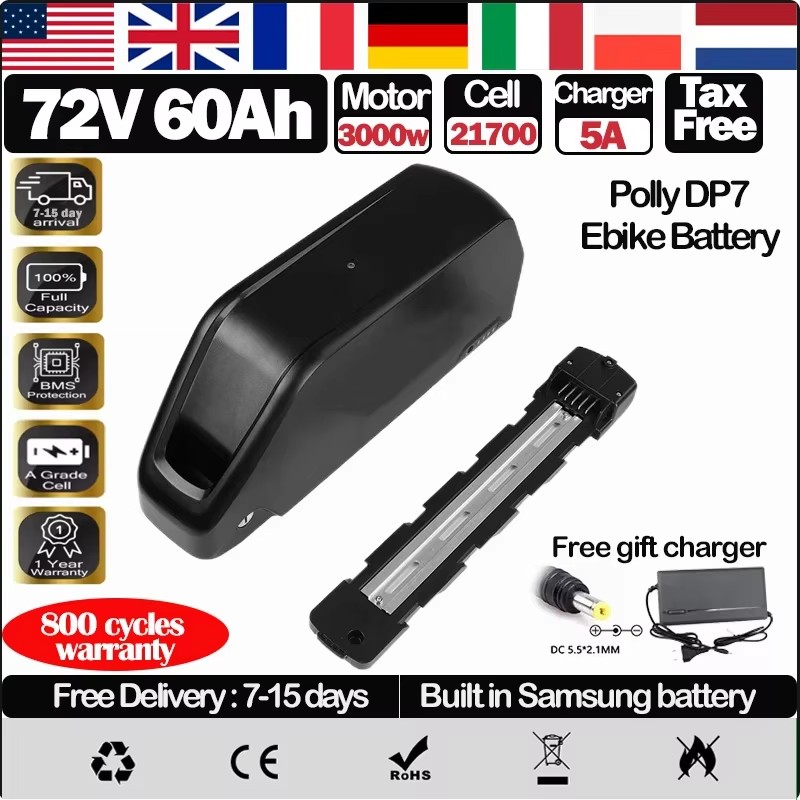 21700 72v60ah EBike Batteria D - 72V 50Ah 21700 Lithium Battery recensione e prezzo